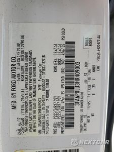 Zdjęcie 12 z 12 samochodu: 2017 FORD FUSION SE HYBRID VIN:3FA6P0LU3HR409003 - miniatura