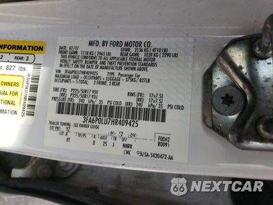 Zdjęcie 12 z 12 samochodu: 2017 FORD FUSION SE HYBRID VIN:3FA6P0LU7HR409425 - miniatura