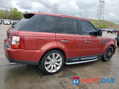 Trzecie zdjęcie samochodu z tyłu: 2008 LAND ROVER RANGE ROVER SPORT SUPERCHARGED VIN:SALSH234X8A179187 - miniatura