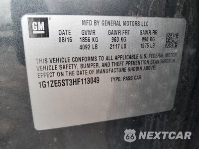 Zdjęcie 12 z 14 samochodu: 2017 CHEVROLET MALIBU LT VIN:1G1ZE5ST3HF113049 - miniatura