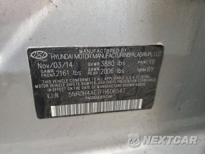 Zdjęcie 12 z 14 samochodu: 2015 HYUNDAI ELANTRA SE VIN:5NPDH4AE7FH606547 - miniatura