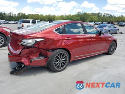 Trzecie zdjęcie samochodu z tyłu: 2019 GENESIS G80 BASE VIN:KMHGN4JE7KU292089 - miniatura