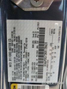 Zdjęcie 12 z 13 samochodu: 2019 FORD FUSION S VIN:3FA6P0G72KR128631 - miniatura