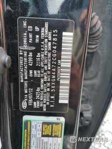 Zdjęcie 12 z 14 samochodu: 2012 KIA OPTIMA LX VIN:5XXGM4A72CG047815 - miniatura