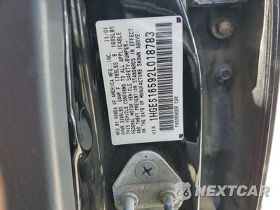 Zdjęcie 12 z 12 samochodu: 2002 HONDA CIVIC LX VIN:1HGES16592L018783 - miniatura