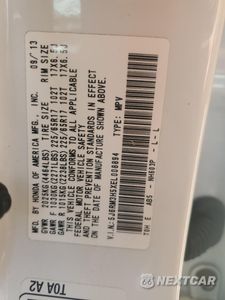 Zdjęcie 13 z 13 samochodu: 2014 HONDA CR-V EX VIN:5J6RM3H5XEL008894 - miniatura