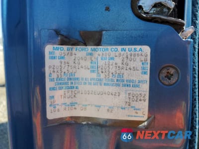 Zdjęcie 12 z 13 samochodu: 1984 FORD RANGER VIN:1FTCR10S2EUD40423 - miniatura