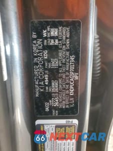 Zdjęcie 13 z 13 samochodu: 2023 KIA SPORTAGE HYBRID LX VIN:KNDPUCAG5P7017345 - miniatura