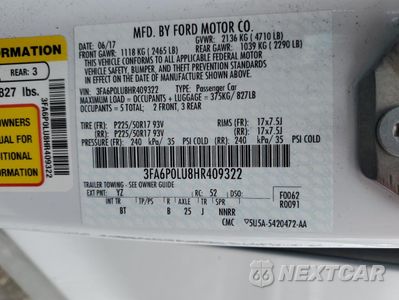 Zdjęcie 12 z 13 samochodu: 2017 FORD FUSION SE HYBRID VIN:3FA6P0LU8HR409322 - miniatura