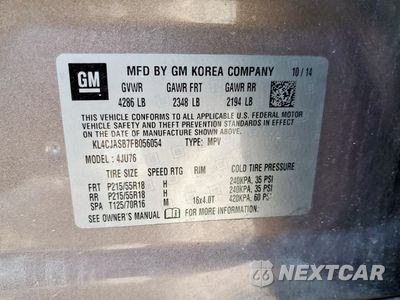 Zdjęcie 13 z 13 samochodu: 2015 BUICK ENCORE VIN:KL4CJASB7FB056054 - miniatura