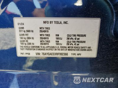Zdjęcie 12 z 14 samochodu: 2024 TESLA MODEL Y VIN:7SAYGAEEXRF992366 - miniatura