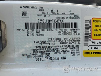 Zdjęcie 12 z 13 samochodu: 2018 FORD FUSION SE HYBRID VIN:3FA6P0LU4JR118676 - miniatura