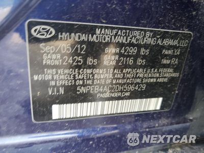 Zdjęcie 12 z 12 samochodu: 2013 HYUNDAI SONATA GLS VIN:5NPEB4AC2DH596429 - miniatura