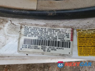 Zdjęcie 12 z 14 samochodu: 2001 LEXUS IS 300 VIN:JTHBD182710013059 - miniatura