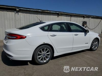 Trzecie zdjęcie samochodu z tyłu: 2017 FORD FUSION SE HYBRID VIN:3FA6P0LU8HR408963 - miniatura