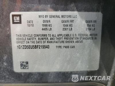 Zdjęcie 12 z 12 samochodu: 2011 CHEVROLET MALIBU 2LT VIN:1G1ZD5EU5BF219940 - miniatura