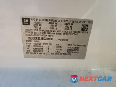 Zdjęcie 12 z 14 samochodu: 2014 CHEVROLET SILVERADO K1500 LT VIN:3GCUKREC3EG281698 - miniatura