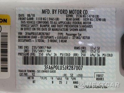 Zdjęcie 12 z 12 samochodu: 2018 FORD FUSION SE HYBRID VIN:3FA6P0LU5JR287007 - miniatura