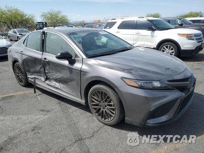 Czwarte zdjęcie samochodu z boku: 2023 TOYOTA CAMRY SE NIGHT SHADE VIN:4T1G11AK2PU756543 - miniatura