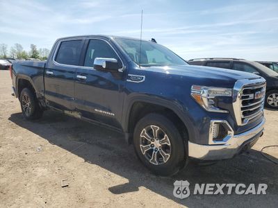 Czwarte zdjęcie samochodu z boku: 2021 GMC SIERRA K1500 SLT VIN:1GTU9DED4MZ205817 - miniatura