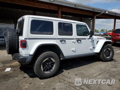 Trzecie zdjęcie samochodu z tyłu: 2021 JEEP WRANGLER UNLIMITED RUBICON VIN:1C4HJXFGXMW644931 - miniatura