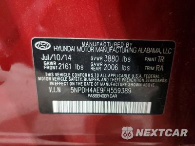 Zdjęcie 12 z 14 samochodu: 2015 HYUNDAI ELANTRA SE VIN:5NPDH4AE9FH559389 - miniatura