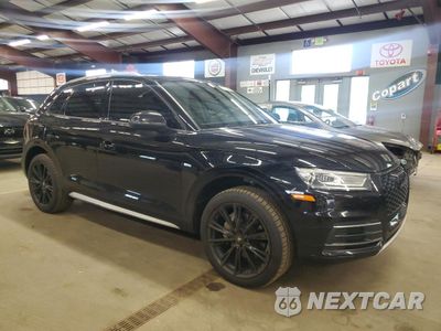 Czwarte zdjęcie samochodu z boku: 2018 AUDI Q5 PREMIUM VIN:WA1ANAFY8J2164525 - miniatura