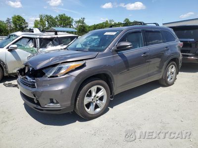 2015 TOYOTA HIGHLANDER LIMITED 5TDDKRFH3FS204570 - główne zdjęcie licytacji z USA - miniatura