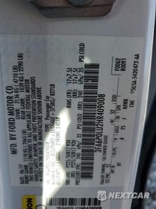 Zdjęcie 12 z 13 samochodu: 2017 FORD FUSION SE HYBRID VIN:3FA6P0LU2HR409008 - miniatura