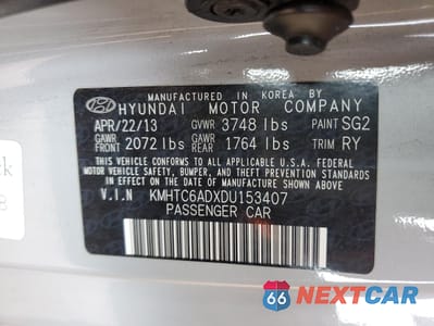 Zdjęcie 12 z 12 samochodu: 2013 HYUNDAI VELOSTER VIN:KMHTC6ADXDU153407 - miniatura