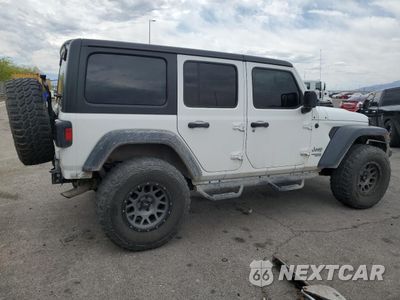 Trzecie zdjęcie samochodu z tyłu: 2018 JEEP WRANGLER UNLIMITED SPORT VIN:1C4HJXDG9JW274652 - miniatura