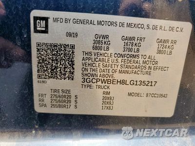Zdjęcie 13 z 15 samochodu: 2020 CHEVROLET SILVERADO C1500 CUSTOM VIN:3GCPWBEH8LG135217 - miniatura