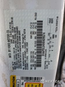 Zdjęcie 12 z 12 samochodu: 2017 FORD FUSION SE HYBRID VIN:3FA6P0LU4HR409074 - miniatura