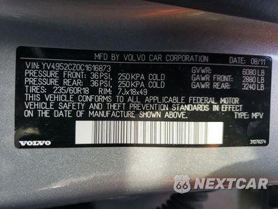 Zdjęcie 14 z 16 samochodu: 2012 VOLVO XC90 3.2 VIN:YV4952CZ0C1616873 - miniatura