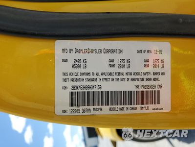 Zdjęcie 12 z 12 samochodu: 2006 DODGE CHARGER R/T VIN:2B3KA53H26H347159 - miniatura