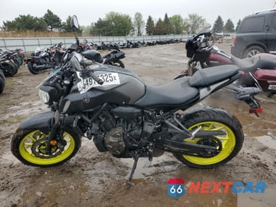 Trzecie zdjęcie samochodu z tyłu: 2018 YAMAHA MT07 VIN:JYARM27EXJA001169 - miniatura