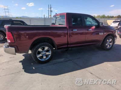 Trzecie zdjęcie samochodu z tyłu: 2018 RAM 1500 SLT VIN:1C6RR7GT1JS199272 - miniatura