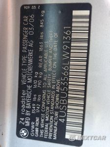 Zdjęcie 13 z 13 samochodu: 2006 BMW Z4 3.0SI VIN:4USBU53566LW91361 - miniatura