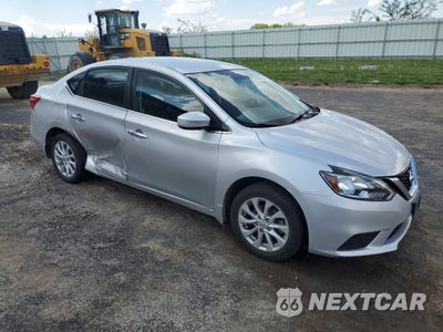 Czwarte zdjęcie samochodu z boku: 2019 NISSAN SENTRA S VIN:3N1AB7AP2KY438954 - miniatura