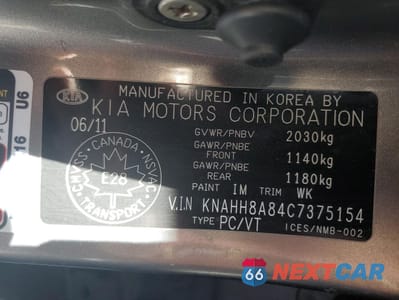 Zdjęcie 13 z 13 samochodu: 2012 KIA RONDO VIN:KNAHH8A84C7375154 - miniatura
