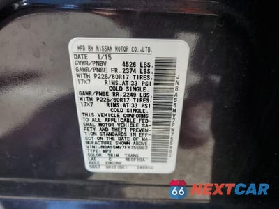 Zdjęcie 14 z 14 samochodu: 2015 NISSAN ROGUE SELECT S VIN:JN8AS5MV7FW755982 - miniatura