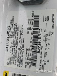 Zdjęcie 12 z 12 samochodu: 2018 FORD FUSION SE HYBRID VIN:3FA6P0LU4JR171782 - miniatura