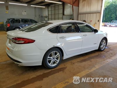 Trzecie zdjęcie samochodu z tyłu: 2018 FORD FUSION SE HYBRID VIN:3FA6P0LU8JR172000 - miniatura