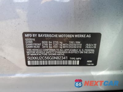 Zdjęcie 12 z 12 samochodu: 2016 BMW X6 XDRIVE35I VIN:5UXKU2C56G0N82341 - miniatura