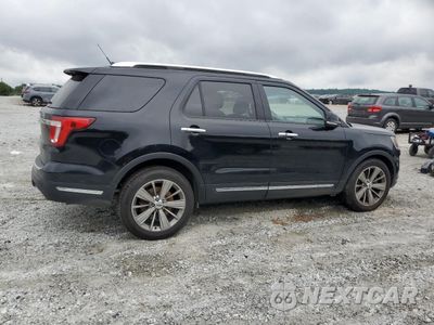 Trzecie zdjęcie samochodu z tyłu: 2018 FORD EXPLORER LIMITED VIN:1FM5K7F88JGA57296 - miniatura