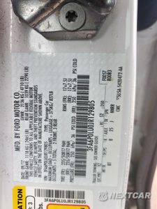 Zdjęcie 12 z 12 samochodu: 2018 FORD FUSION SE HYBRID VIN:3FA6P0LU0JR129805 - miniatura
