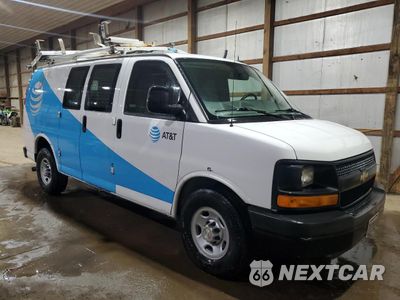 Czwarte zdjęcie samochodu z boku: 2015 CHEVROLET EXPRESS G2500 VIN:1GCWGFCF5F1193757 - miniatura