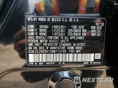 Zdjęcie 13 z 14 samochodu: 2021 HONDA HR-V SPORT VIN:3CZRU5H15MM713799 - miniatura