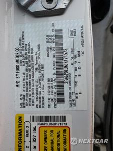 Zdjęcie 12 z 13 samochodu: 2018 FORD FUSION SE HYBRID VIN:3FA6P0LU6JR171573 - miniatura