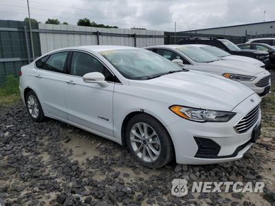 Czwarte zdjęcie samochodu z boku: 2019 FORD FUSION SE VIN:3FA6P0LUXKR184053 - miniatura